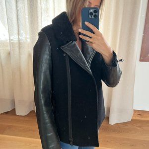 Danier Jacket women (leather, wool and sheep fur)